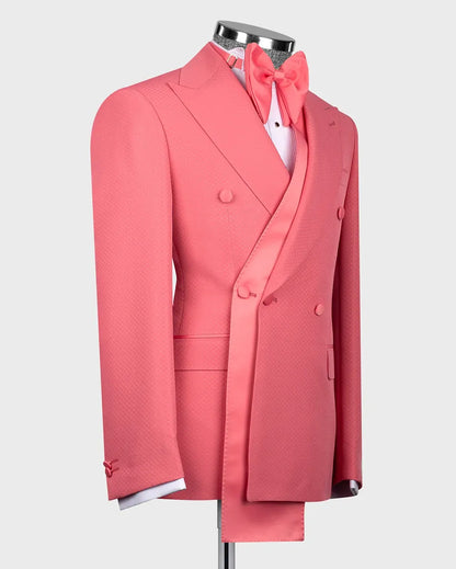 Peak Lapel Double-breasted 2-piece Suit