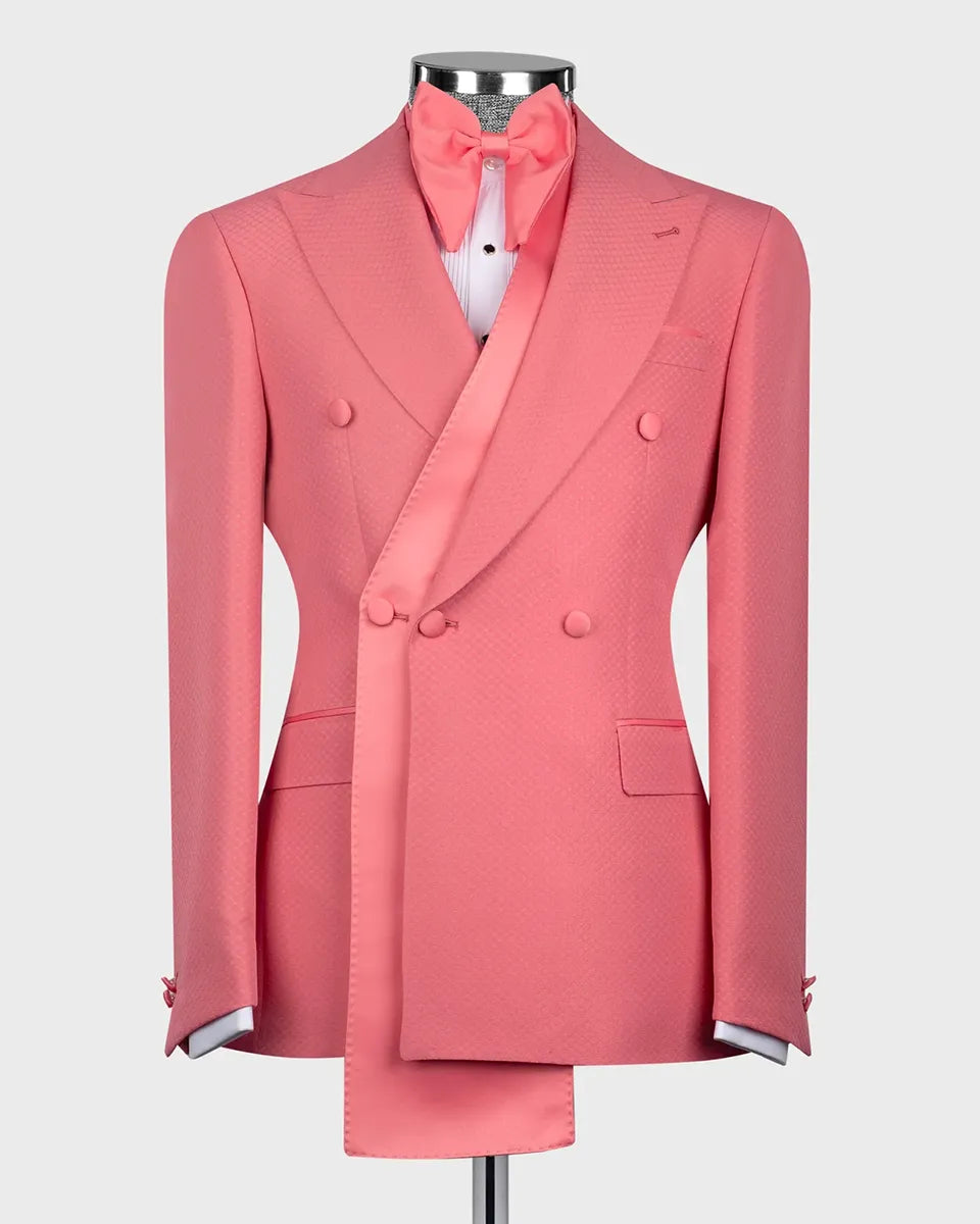 Peak Lapel Double-breasted 2-piece Suit