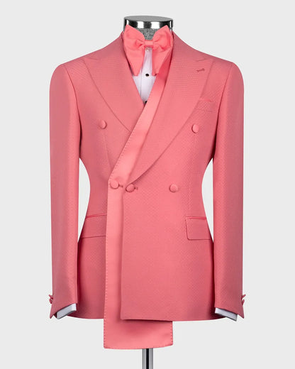 Peak Lapel Double-breasted 2-piece Suit