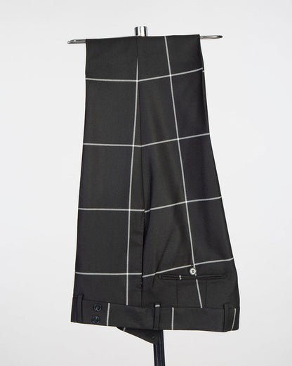 Plaid Double-breasted Peak Lapel 2-piece Suit