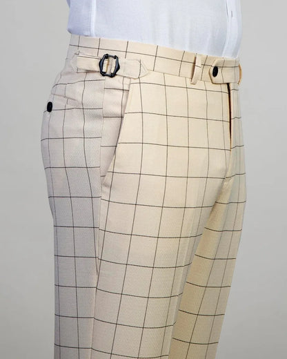 Plaid Peak Lapel 3-piece Suit
