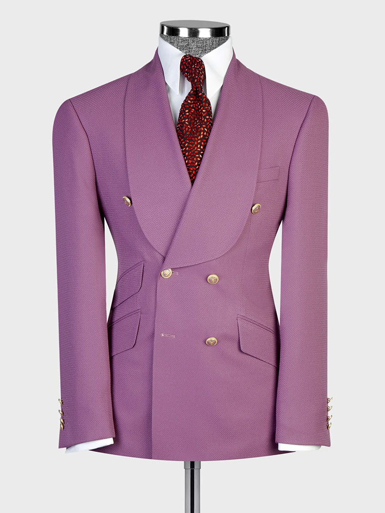 Double-breasted Shawl Lapel 2-piece Suit