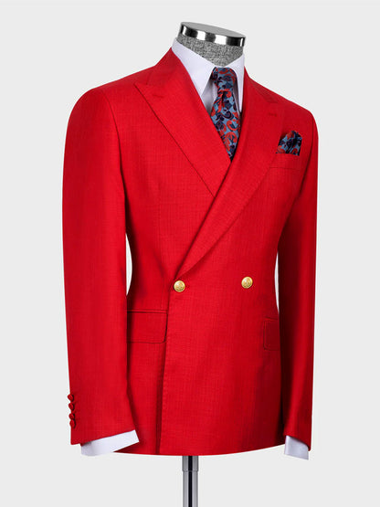 Two-button Peak Lapel 2-piece Suit