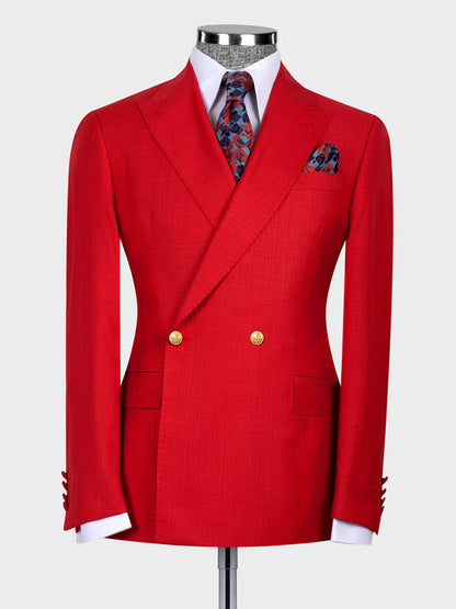Two-button Peak Lapel 2-piece Suit
