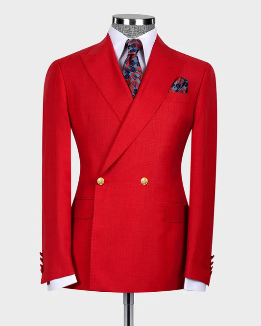 Two-button Peak Lapel 2-piece Suit