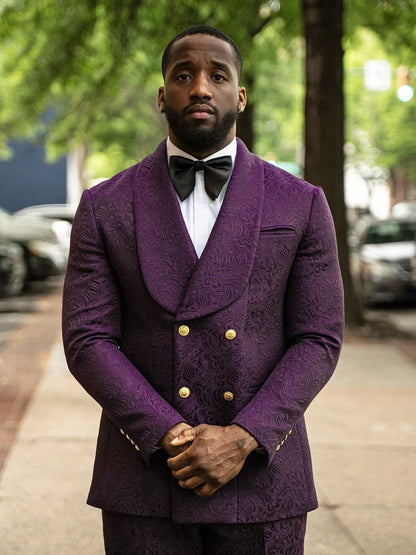 Purple Luxury Prom Tuxedo for Men – Slim Fit Statement Suit