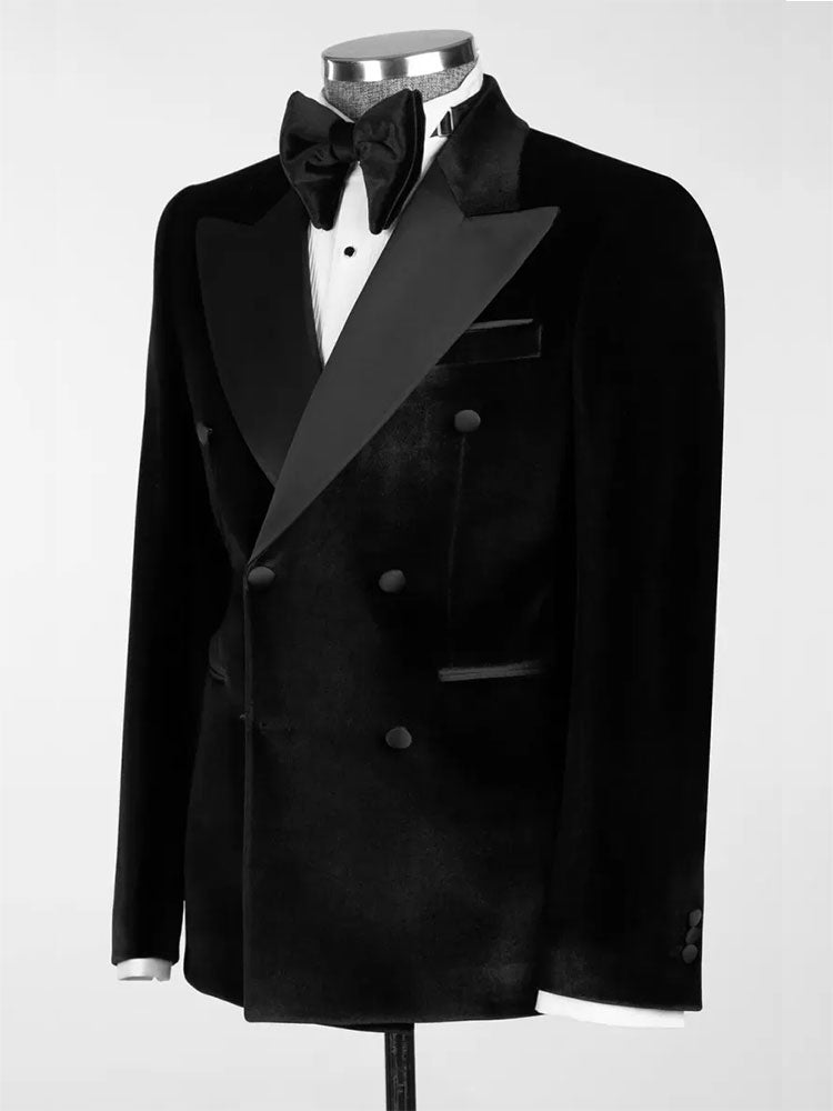 Velvet Double-breasted 2-piece Tuxedo
