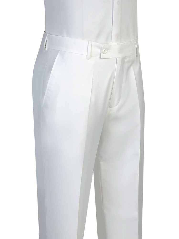 Double-breasted 2-piece Suit in White