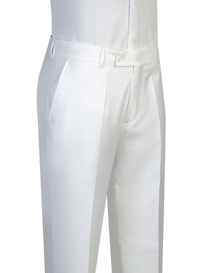 Double-breasted 2-piece Suit in White