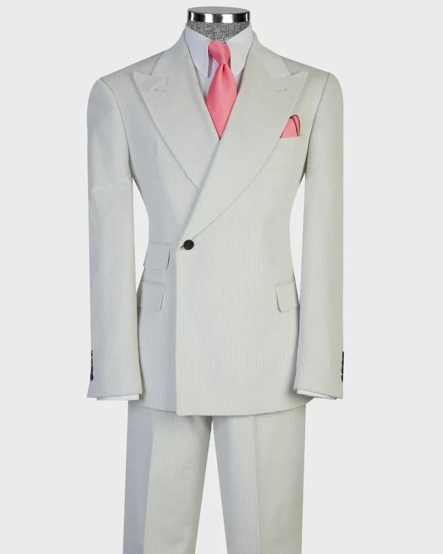 Corduroy One-button 2-piece Suit