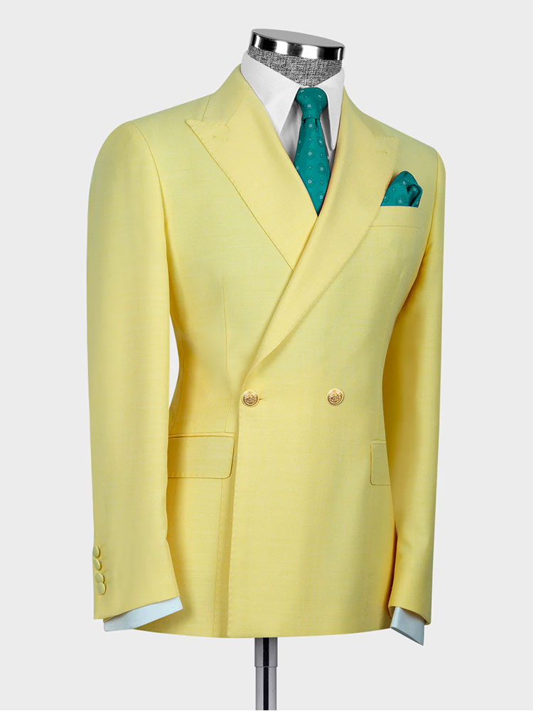 Two-button Peak Lapel 2-piece Suit
