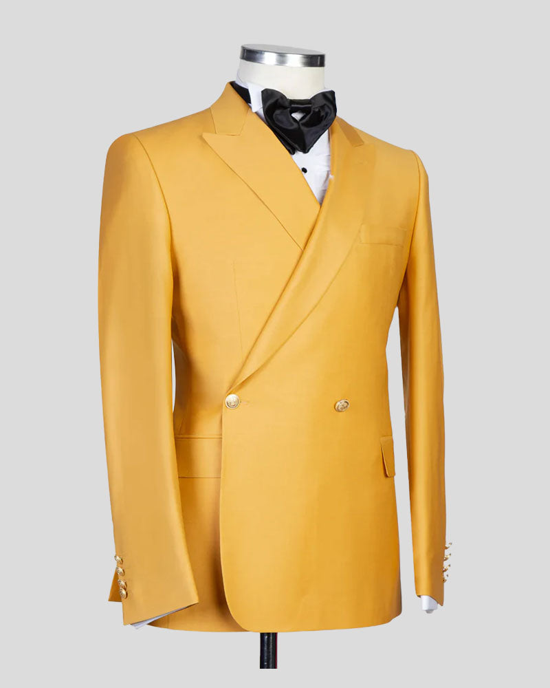 Two-button Peak Lapel 2-piece Suit