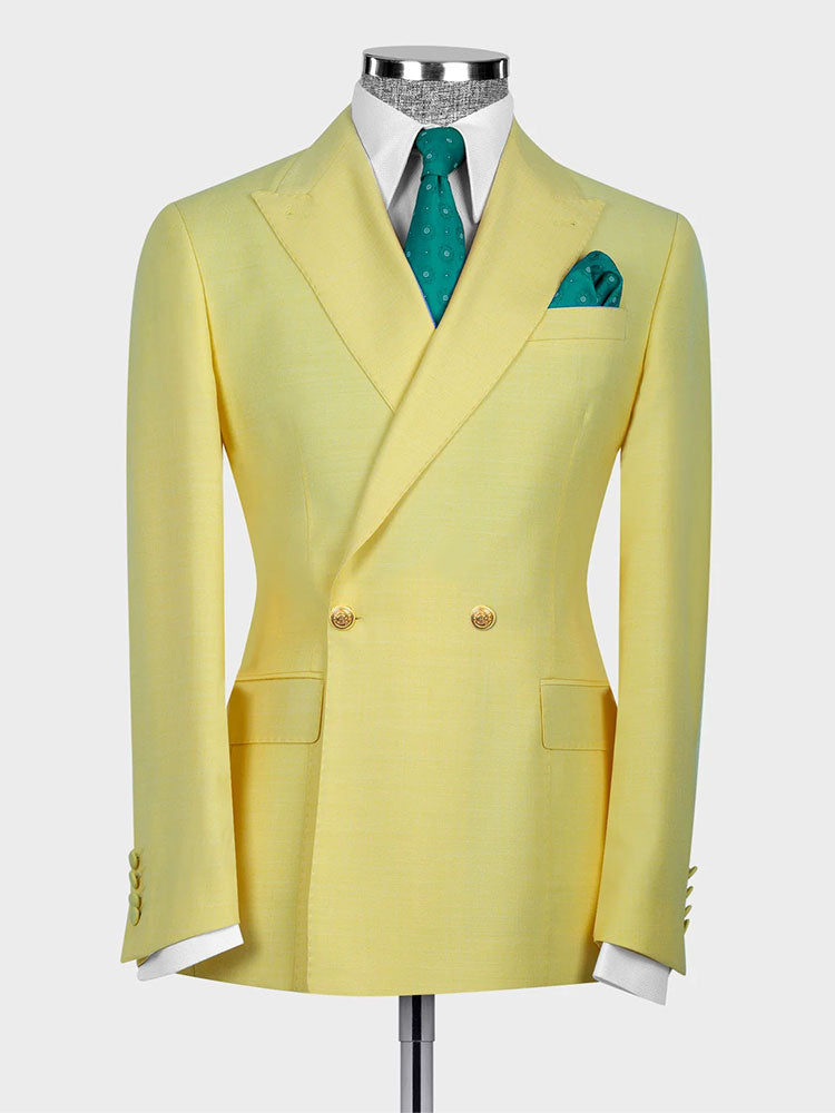 Two-button Peak Lapel 2-piece Suit