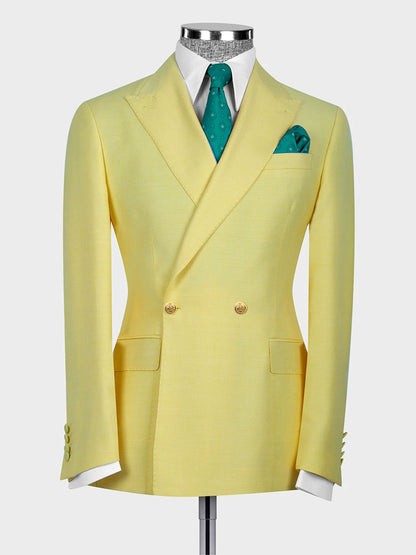 Two-button Peak Lapel 2-piece Suit
