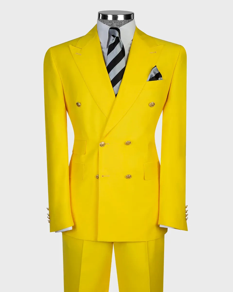Men's Double-breasted 2-piece Suit