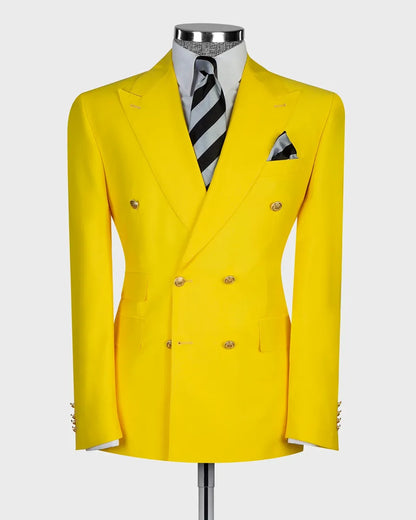 Men's Double-breasted 2-piece Suit