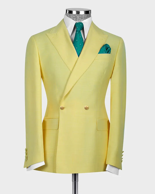 Two-button Peak Lapel 2-piece Suit