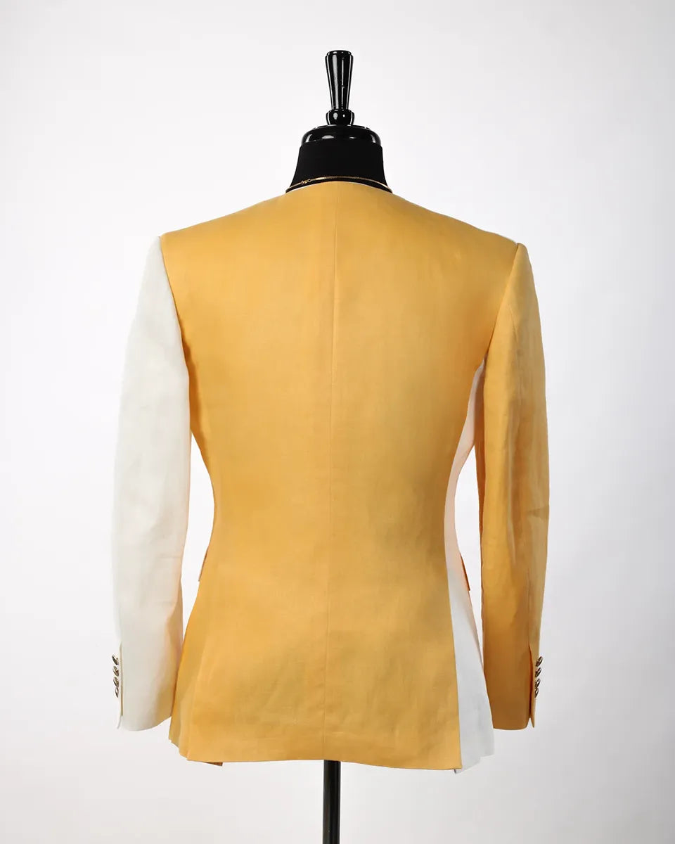 Linen Two-tone 2-piece Suit