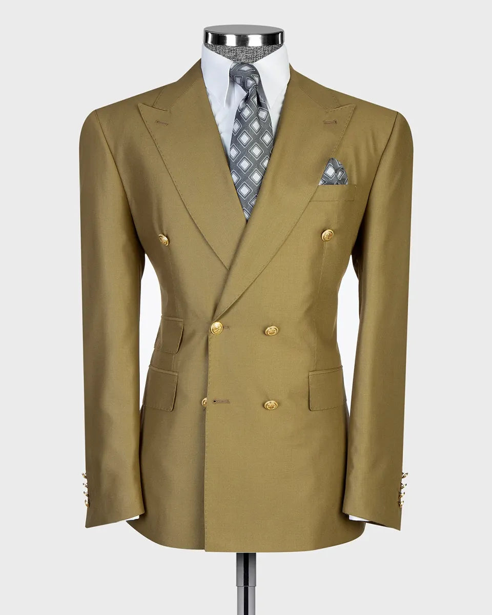 Men's Double-breasted 2-piece Suit