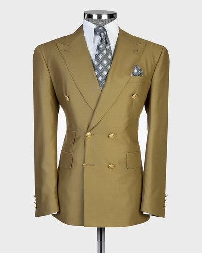 Men's Double-breasted 2-piece Suit